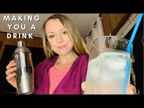 ASMR MAKING YOU A DRINK | LIQUID AND SHAKING SOUNDS | RELAXING TRIGGERS ASMR | METAL SOUNDS ASMR