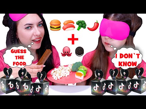 ASMR Mystery TikTok Box Challenge | Guess The Food With Closed Eyes