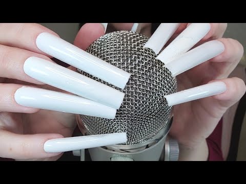 ASMR  Microphone Scratching And Tapping With Extremely Long Nails | No Talking
