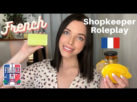 ASMR French Shop Roleplay 💙 | Soft Spoken, TINGLY triggers (South France Travel)