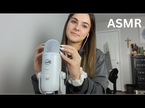 ASMR to help you sleep (long nails tapping, scratching, face touching, mouth sounds, shh)