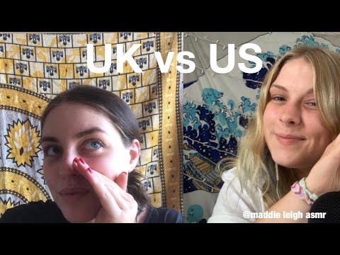 ASMR | Collab with Maddie Leigh ASMR!!✨ | UK vs US Accent Tag Challenge