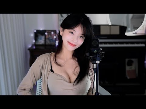 ASMR l Relaxing ear blowing with ENG