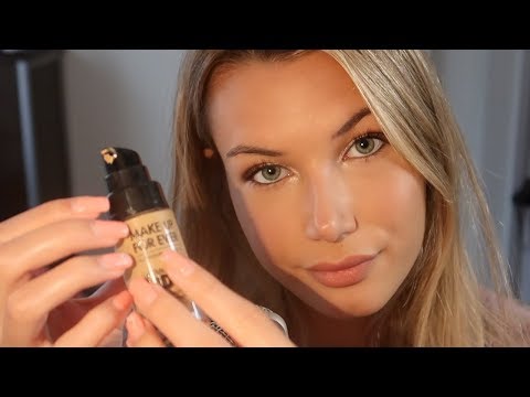 ASMR Doing My Makeup, Relaxing, Tapping, Whispering
