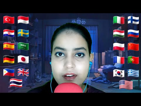 ASMR "A,B,C,D" In Different Languages With Mouth Sounds