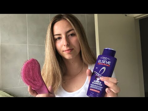 ASMR| Washing my Hair + soft spoken