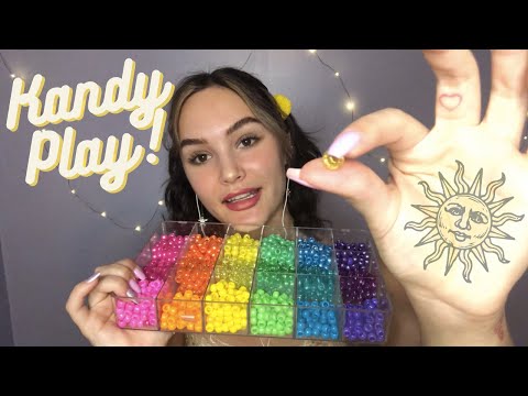 ASMR Playing with Kandy and Glitter