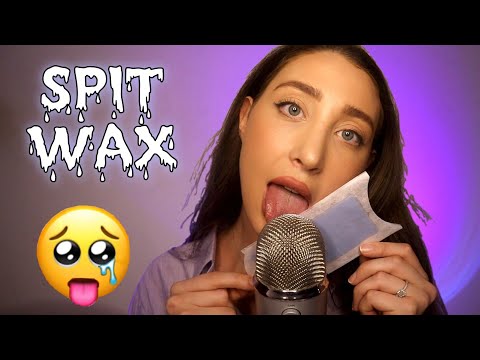 ASMR SPIT WAX (satisfying) NEW TRIGGER!!! #asmr