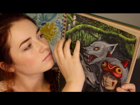 ASMR Whispering & Fast Tapping on My Drawings