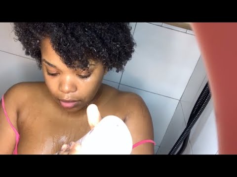 🌸🌸🌸ASMR// WATCH ME WASH MY HAIR ON CAMERA ft Keranque products 💆🏽‍♀️🌸🌸🌸
