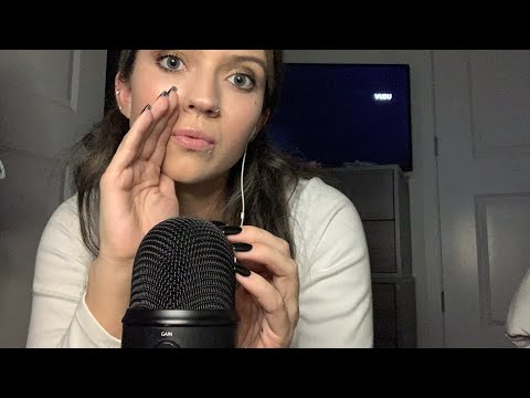 ASMR | BACKGROUND NOISE NO TALKING/ MOUTH SOUNDS, GLASS TAPPING, MIC SCRATCHING & MORE!