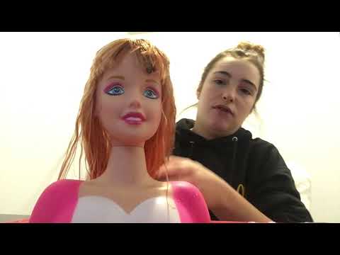 ASMR Doll Shampoo & Hair Cut| Tingly Head Massage |