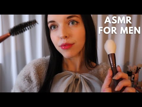 ASMR Makeup for Men ~ Personal Attention RP,  Layered Sounds ✨