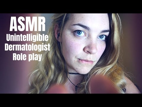 Fast ASMR | Unintelligible Dermatologist Role play | Face touching, Mouthsounds [Binaural]