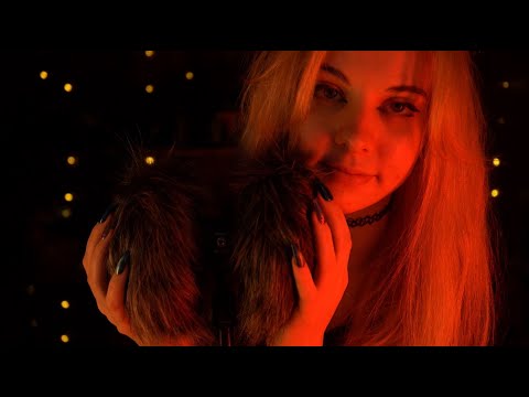 ASMR | extra cozy sounds & ramble - whispered, fluffy mic, ambience