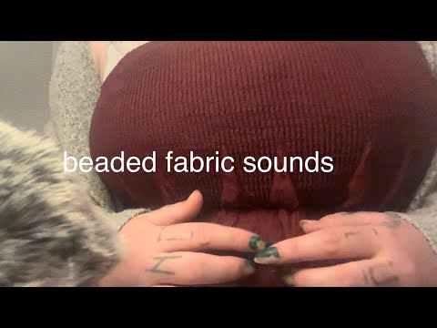 Beaded fabric scratching ASMR ✨ no talking
