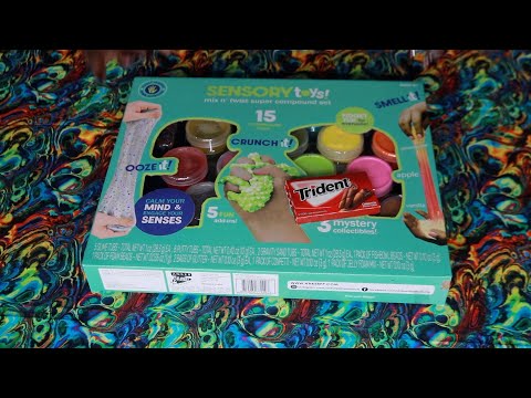 Unboxing 15 Scented Slime ASMR Chewing Gum