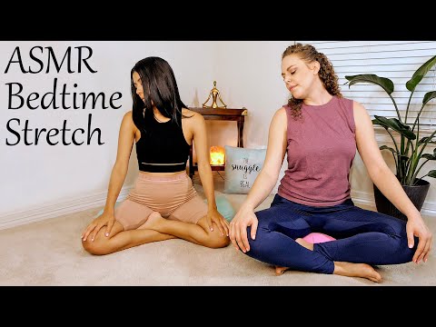 ASMR 💕 Ultra Relaxing Bedtime Yoga | Gentle Stretches, Whispering ⚡ Extra Tingles