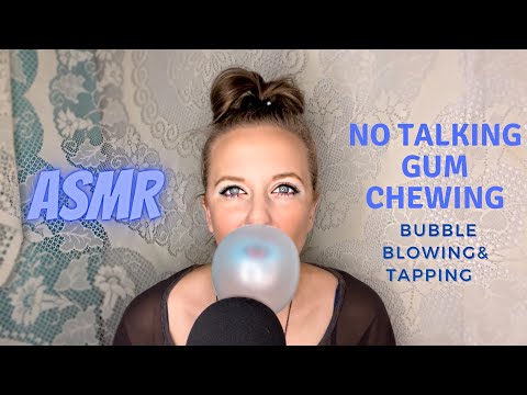 ASMR Gum Chewing| No Talking| Hubba Bubba Sour Tape Part 2