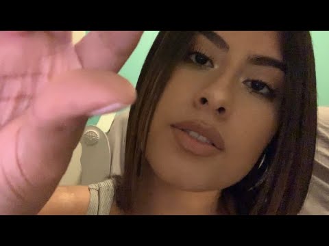 ASMR Trigger words (Tickle,Tingly, Hello, Relax) + Hand movements
