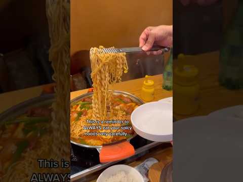 EAT YOUR SPICY NOODLES VERY CAREFULLY! #shorts #viral #mukbang