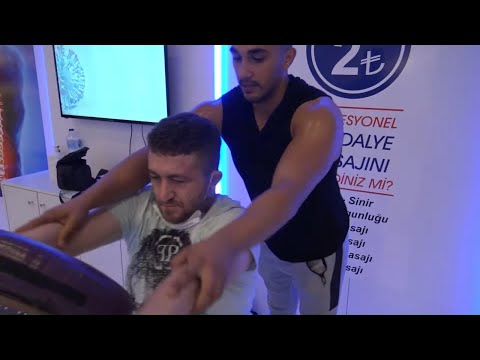 ASMR turkish physiotherapy chair massage +BACK CRACK+ back, arm, neck,shoulder,elbow, sleep massage