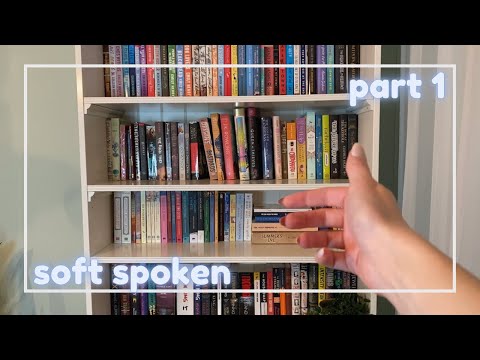 ASMR ~ book shelf tour!📚(updated…so many more books!) ~ part 1 ~ whispered