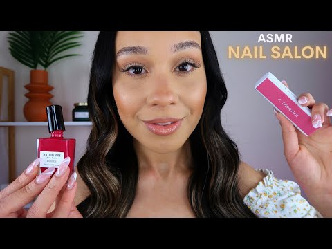 ASMR The MOST Relaxing Nail Salon Roleplay🍒 Soft + Gentle Pampering