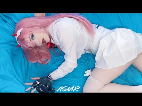 ASMR Scratching Bed | Zero Two 02 cosplay #asmr #asmrcosplay