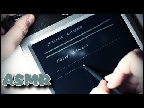 166. Boogie Board and Stylus: Writing & Drawing - SOUNDsculptures - ASMR