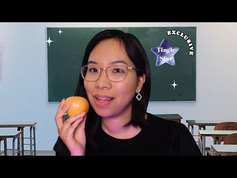 ASMR: TEACHER EATS AN APPLE 👩‍🏫🍎 [Tingle Star Exclusive Teaser]