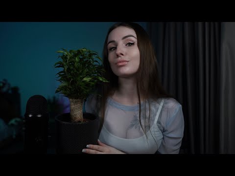 ASMR Leaves Flower Sounds & Ceramic Tapping