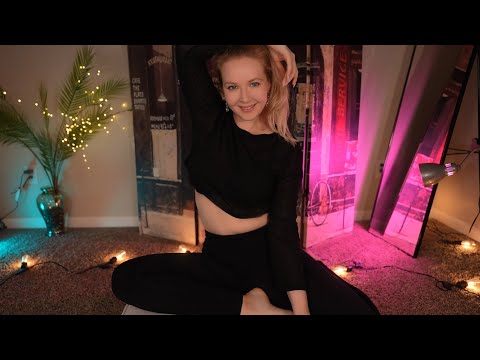 ASMR Relax your muscles with me 🧘 Yoga session and massage for you