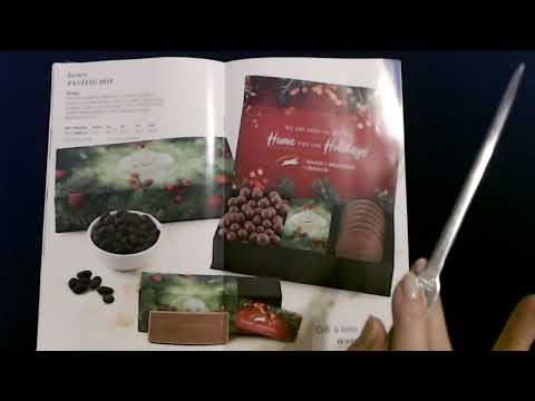 ASMR | Custom Chocolate Catalog Show & Tell w/Pointer (Whisper)
