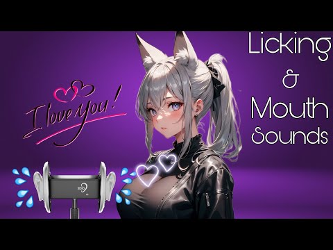 ASMR Licking and Gentle Mouth Sounds so you can feel intense tingling in your head