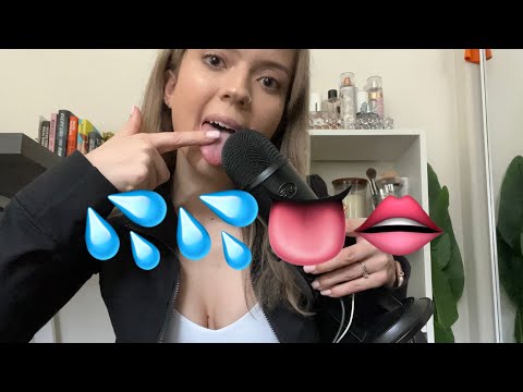 ASMR| 30+ Minutes of Fast Aggressive, Wet Mouth Sounds & Tapping