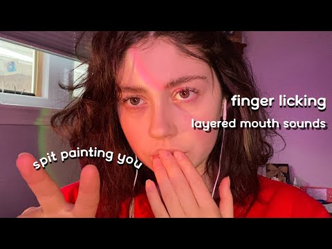 ASMR spit painting YOU into a Marvel character! with wet mouth sounds and stuttering (roleplay)