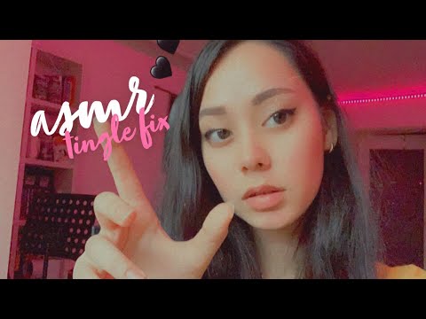 ASMR 5 MINUTE TINGLE FIX - close up mouth sounds & trigger words (+ hand movements) ✨
