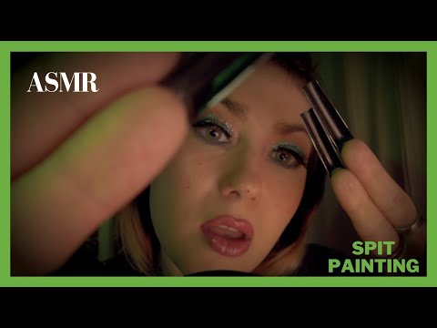 ASMR maquilladora te hace el mejor Spit Painting de tu vida