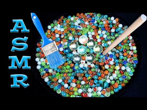 ASMR: Marble sounds, Brushing Marbles, Mixing Marbles (No Talking, Clinking, Rummaging)