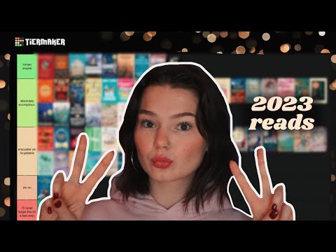 ASMR tier ranking EVERY BOOK I read in 2023! 📚✨
