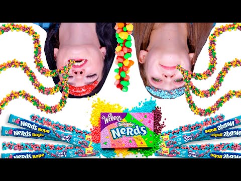 Mukbang Rope Jelly Nerds Candy Challenge | Eating Sounds LiliBu