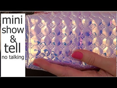 small show and tell. no talking. zip, crinkles. asmr acmp