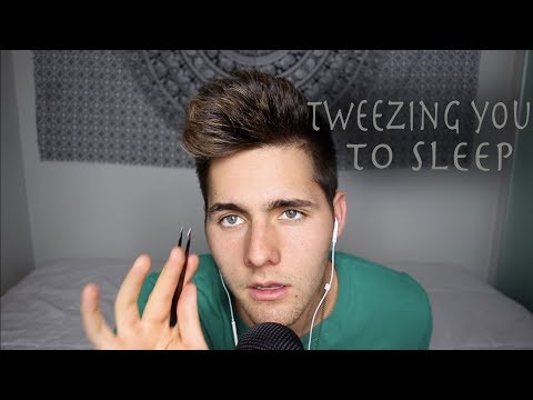 [ASMR] Tweezing You to Sleep (Tweezer Sounds, Male Whispering)