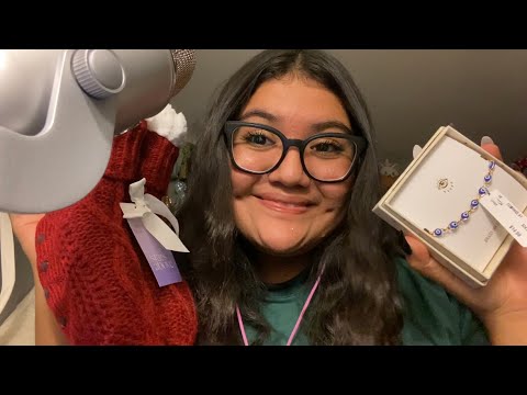 ASMR ~ SMALL HAUL | CLOTHING , JEWELRY , MAKEUP ETC …. | TAPPING & FABRIC SOUNDS !!!