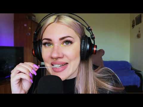 ASMR Ultra Tingly Mouth Sounds of a brush in the mouth