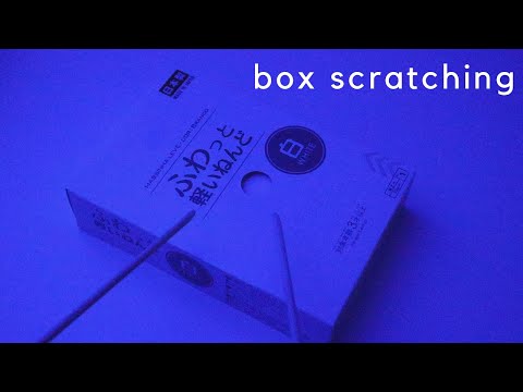 ASMR | Box Scratching with Wooden Sticks for Relaxation - No Talking