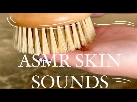 ASMR Skin Scratching And Skin Sounds / Brushing, Exfoliating, Lotion (no talking)