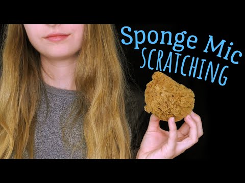 ASMR | Binaural Mic Scratching with a Sponge (no talking)