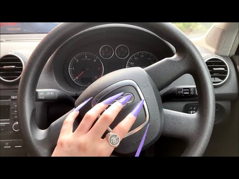 ASMR | LOFI Car Tapping with REALLY long nails *TINGLY